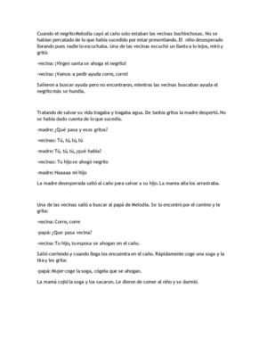 Negrito Melodía Nicole