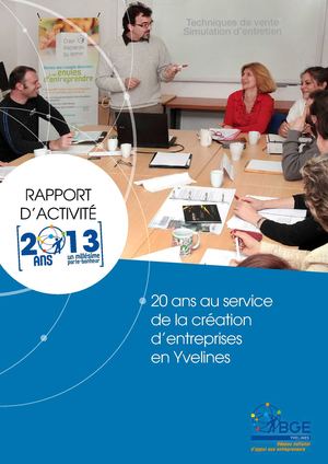 Rapport d'activité BGE Yvelines - 2013