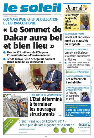 Edition du 19 Septembre 2014