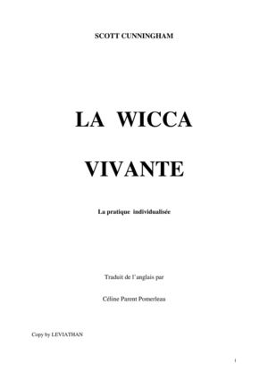 la wicca vivante scott cunningham