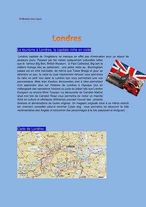 Fiche ville Londres*