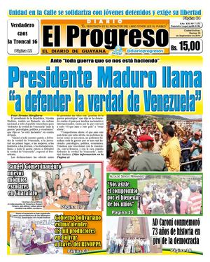 DIARIO EL PROGRESO EDICIÓN DIGITAL 19-09-2014