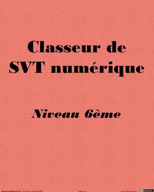 6ème Thème 1 Chapitre 1 : A la découverte de notre environnement