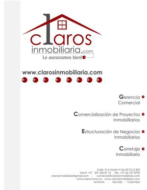 CLAROS INMOBILIARIA - PORTAFOLIO DE SERVICIOS