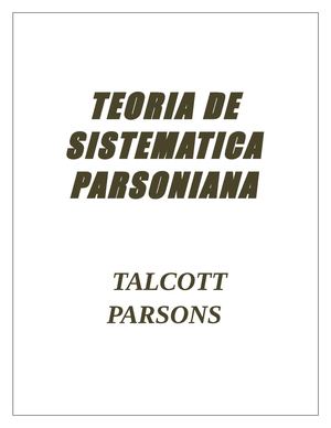 Teoria Sistematica Parsoniana