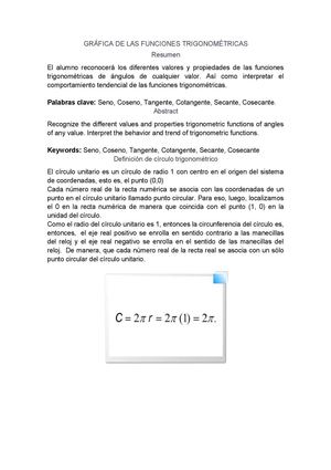 FUNCIONES TRIGONOMEETRICAS