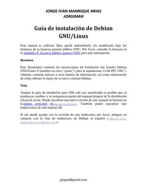 Guía de instalación de Debian GNU