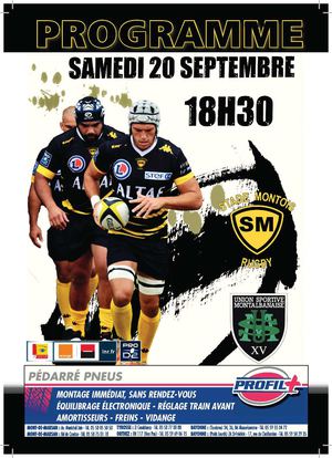 PROGRAMME DE MATCH SMR vs MONTAUBAN 20 09 2014