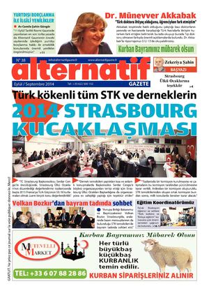 Alternatif Gazete Eylül / Septembre 2014