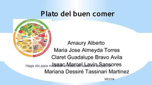 Plato del buen comer