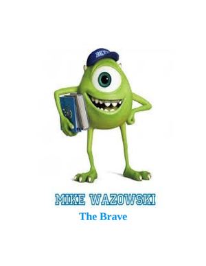 Short Story "Mike Wasowski The Brave"