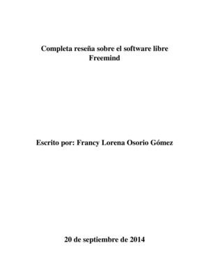 Reseña software libre Freemind
