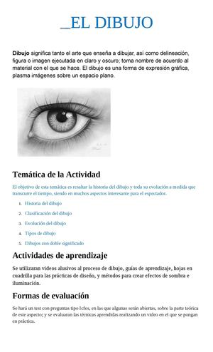 El mundo del dibujo