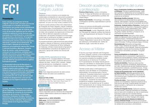 Postgrado de Perito Calígrafo Judicial, Grafística, Documentoscopia y Sociolingüística Forense UAB