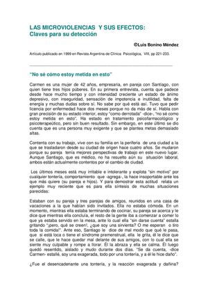 Las microviolencias y sus efectos