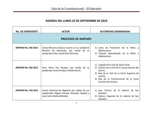 Agenda 22-IX-2014