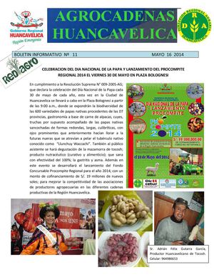 Dirección Regional Agraria Huancavelica 11 - 2014