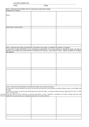 Ficha Calentamiento 1º Eso