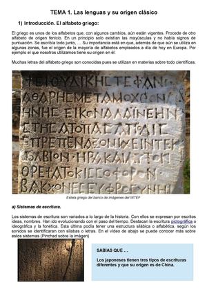 Esquema Unidad 1 Cultura Clasica