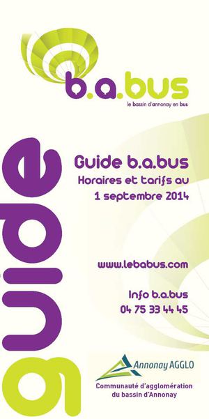 Guide transports en commun : Babus