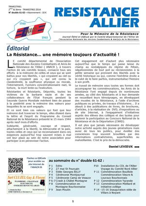 Résistance Allier n°61-62