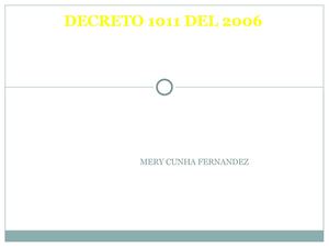 Decreto 1011 de 2006