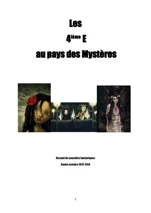 Recueil de nouvelles 4èmeE