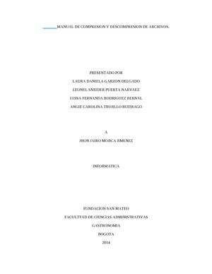 Compresion y descompresion de archivos