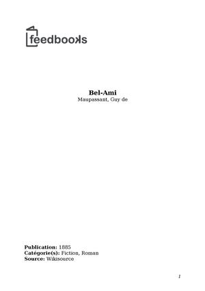 Bel Ami, Guy De Maupassant