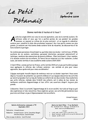 Le Petit Pôtanais - septembre 2014