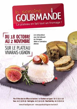 Semaine Gourmande du 18 octobre au 02 novembre