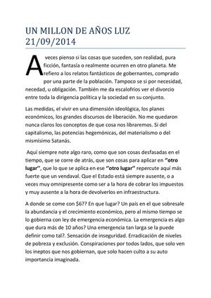 Un Millón de Años Luz