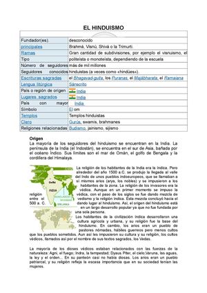 EL HINDUISMO