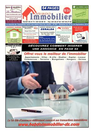 N°601 - Semaine du 18 au 24 Septembre 2014