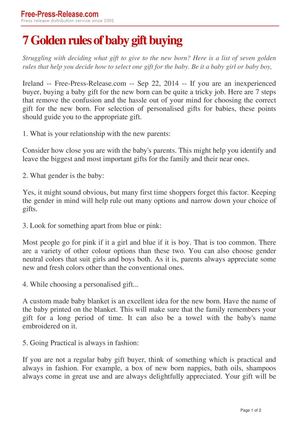 custom made baby gifts