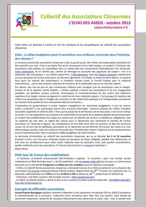 écho des assos n°3
