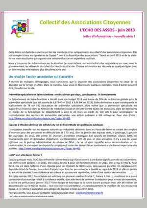 écho des assos n°1