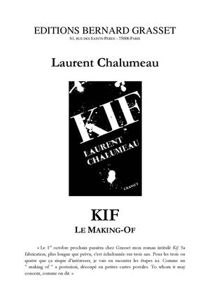 Chalumeau-KIF-MakingOf