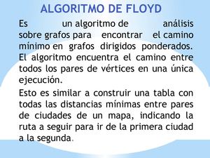 Algoritmo de Floyd