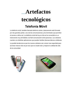Artefactos Tecnologicos 