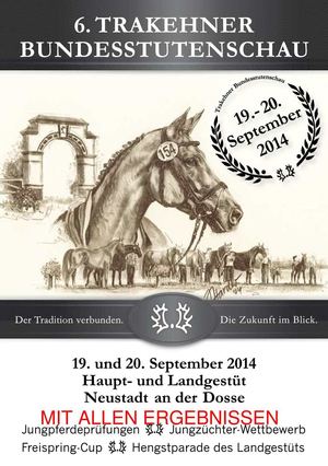 VI. Trakehner Bundesstutenschau Katalog mit allen Ergebnissen