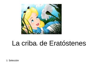 La criba de Aristótenes 