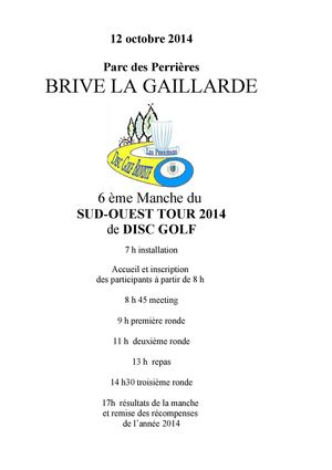 Programme manche de Brive