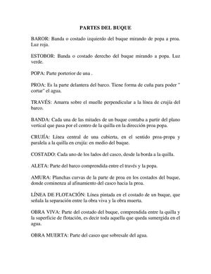 PARTES DEL BUQUE