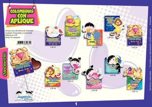 Catálogo de chocolates  - Tarjetas Angelitos