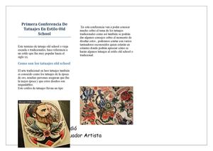 Primera Conferencia De Tatuajes En Estilo Old School