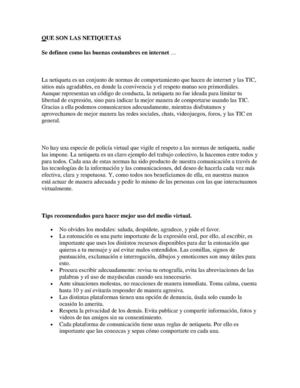 QUE SON LAS NETIQUETAS EN EL CAMPO VIRTUAL