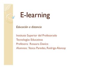 E-learning