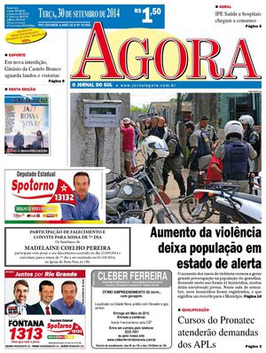 Jornal Agora - Edição 10956 - 30 de setembro de 2014