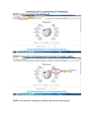COMO HACER UNA BUSQUEDA EN WIKIPEDIA